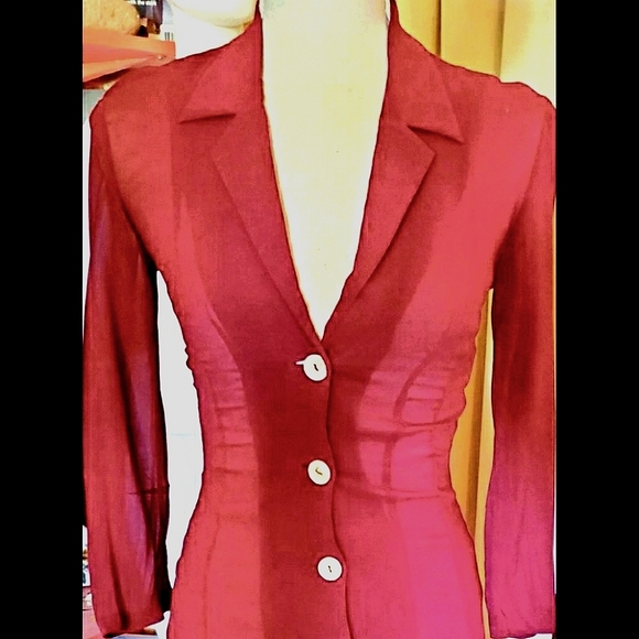 🖤EUC VNTG Burgundy Cover up by Dolce & Gabbana🖤 - Picture 3 of 17